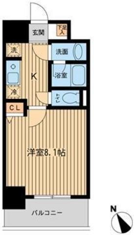 プライムアーバン門前仲町の物件間取画像