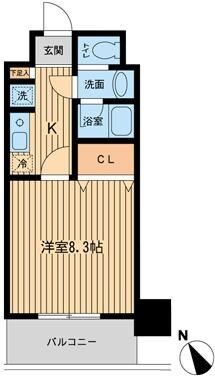 プライムアーバン門前仲町の物件間取画像