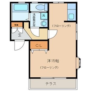 プロテア芝の物件間取画像