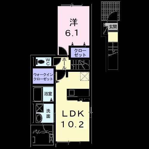 プライムコートIIの物件間取画像