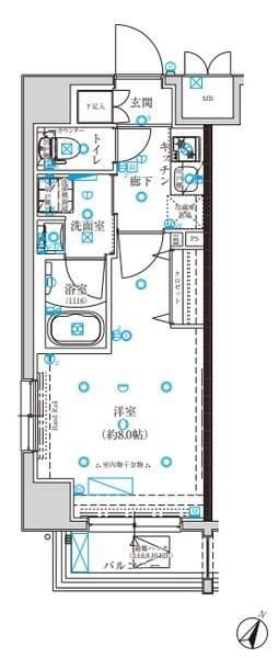 クレイシア板橋蓮沼の物件間取画像