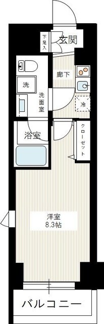 ルフレ赤羽サウスの物件間取画像