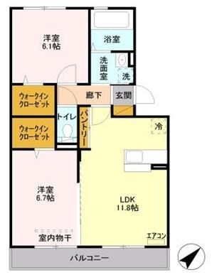 セジュール・アイの物件間取画像