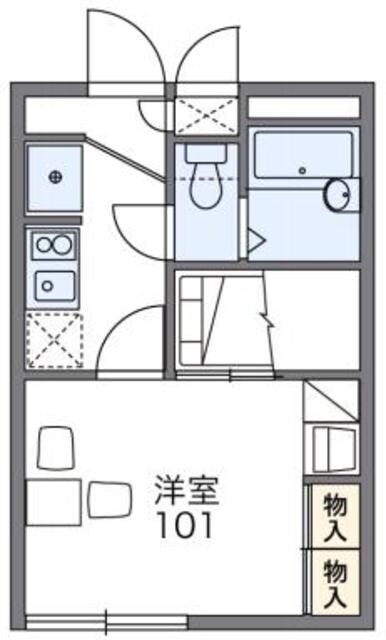 レオパレス御代の台の物件間取画像