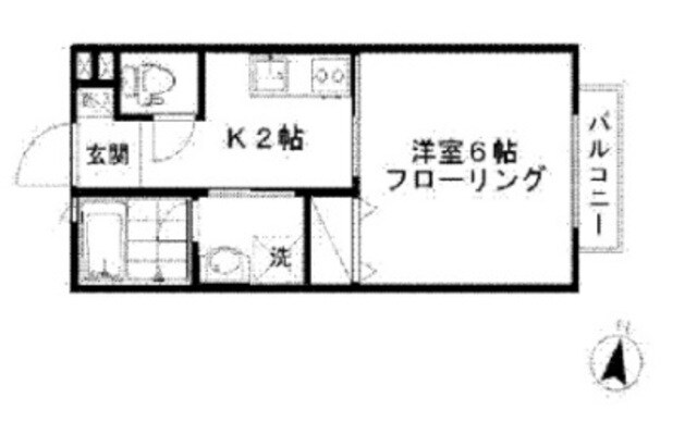 サウスコンフォートの物件間取画像