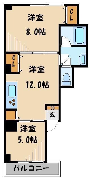 クリニックプラザ２１の物件間取画像