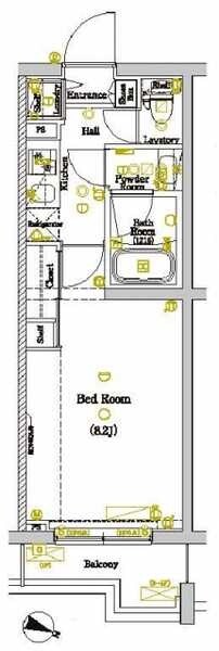 DIPS赤羽北EASTの物件間取画像