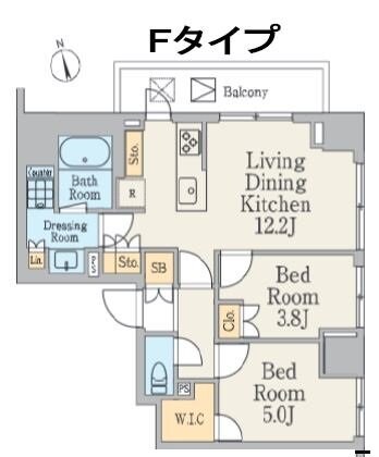 クレストコート町屋の物件間取画像