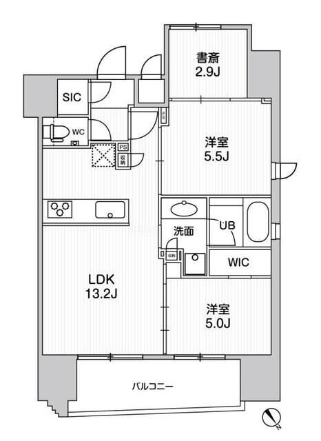 ＷＥＡＶＥ　ＰＬＡＣＥ　ＡＳＡＫＵＳＡ　ＳＯＵＴＨの物件間取画像