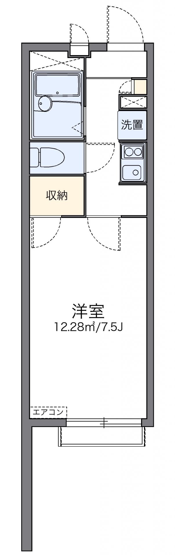 レオパレスシュークルの物件間取画像