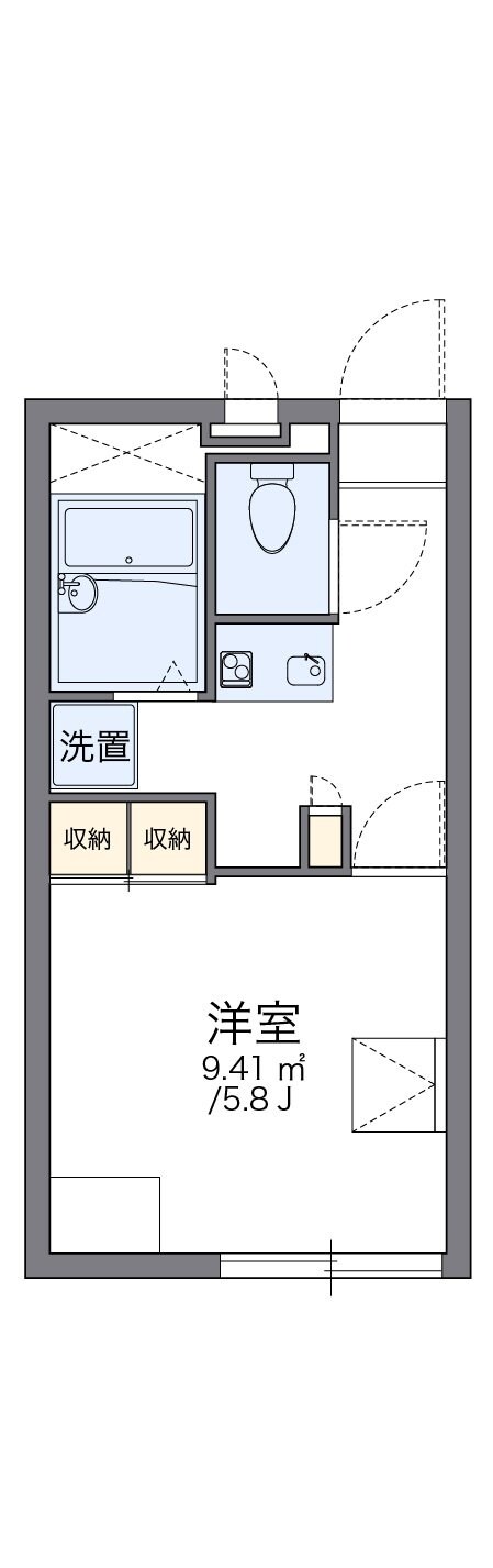 レオパレスルーエ島根の物件間取画像