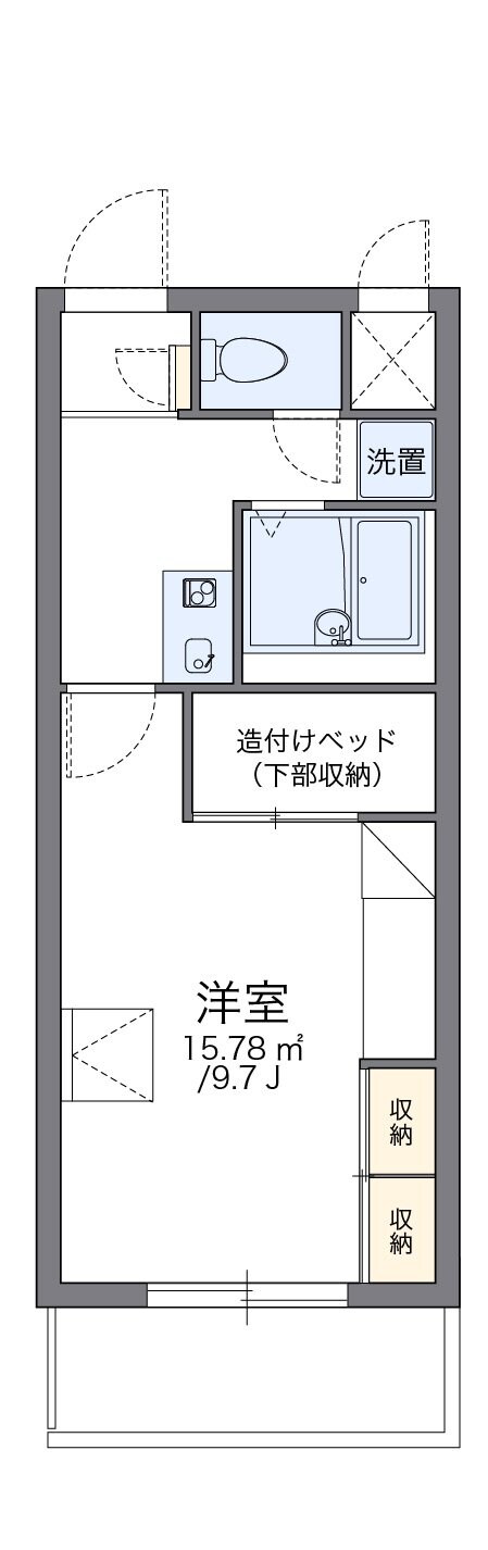 レオパレスグレイスフルの物件間取画像