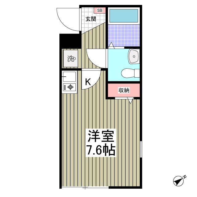 アルファキューブ上十条の物件間取画像