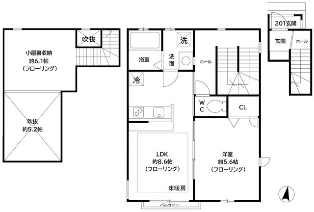 ＰｉｎＬｉｖｒｅの物件間取画像