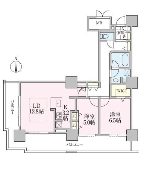 ロイヤルパークスタワー南千住の物件間取画像