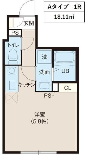 レピュア北千住レジデンスIIの物件間取画像