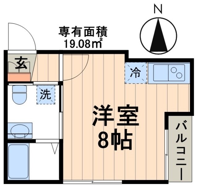 新小岩モコプルの物件間取画像