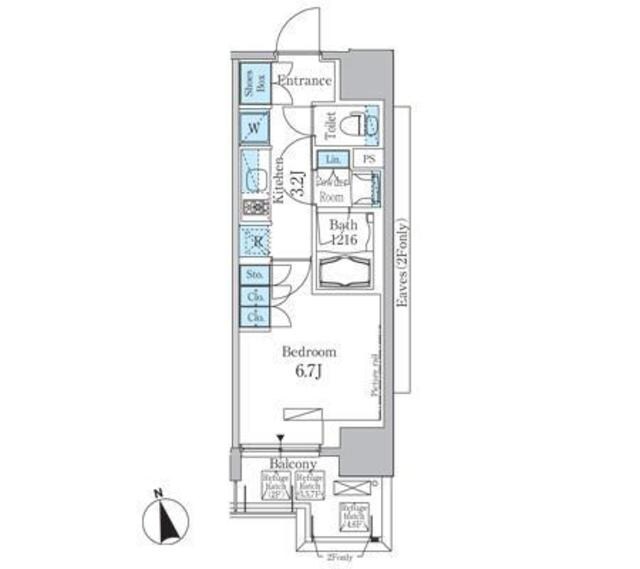 パークアクシス秋葉原Ｅａｓｔの物件間取画像