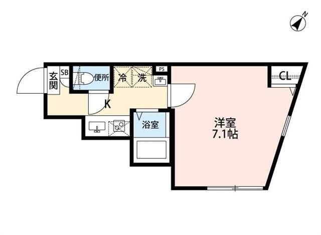 ライフタウン西日暮里の物件間取画像