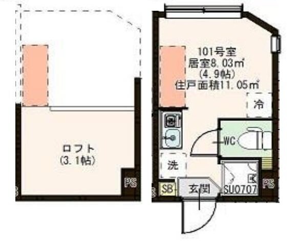 仮称）荒川六丁目(6)の物件間取画像