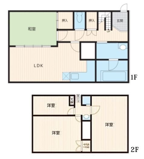 足立区青井戸建の物件間取画像