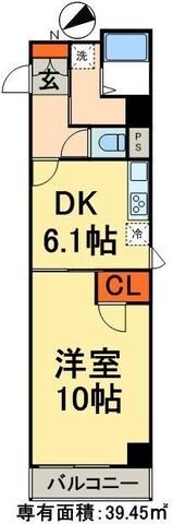 メゾンドール入谷の物件間取画像