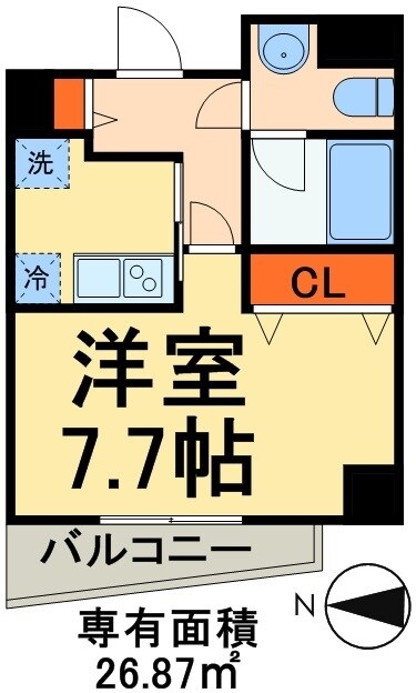 リヴシティ上野入谷グロースの物件間取画像