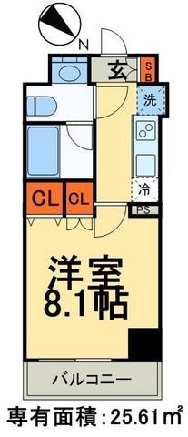 Rising place 浅草弐番館の物件間取画像