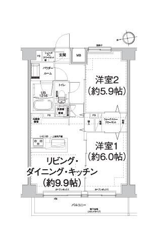 エルフォルテ東日暮里の物件間取画像