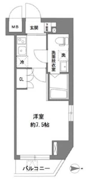 ラヴィータ新御徒町の物件間取画像