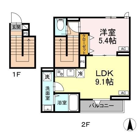 グラナーデ六月の物件間取画像