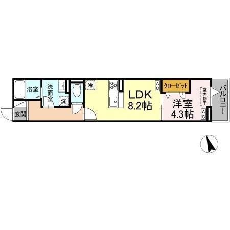 グラナーデ東伊興の物件間取画像