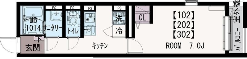 IXO陽桜の物件間取画像