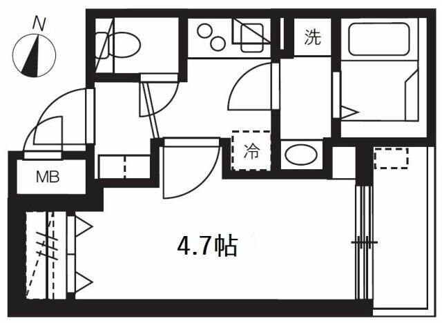 ミュオン北千住の物件間取画像