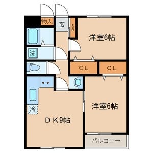 第2コーポ佐野の物件間取画像