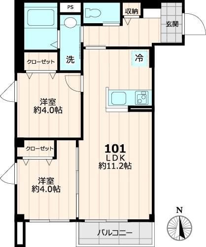 仮称ファイブリーフウエストの物件間取画像