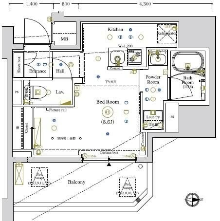 ＬＵＭＥＥＤ南千住の物件間取画像