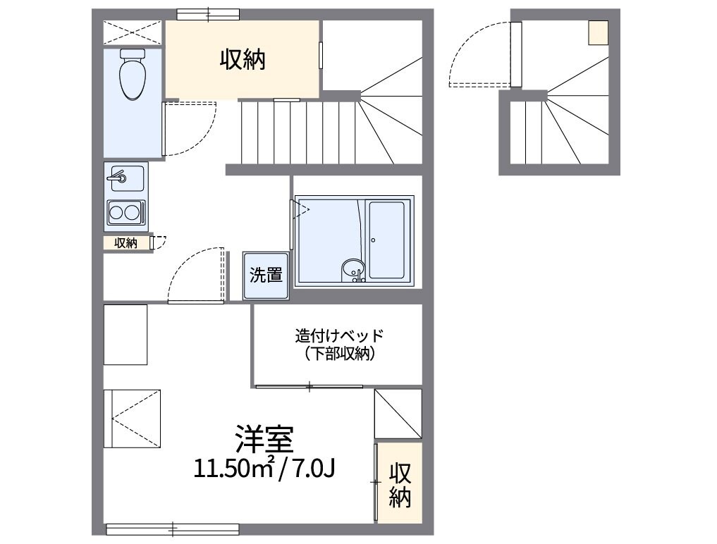 レオパレスきょうでんの物件間取画像