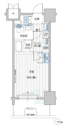 プラネソシエ西新井の物件間取画像