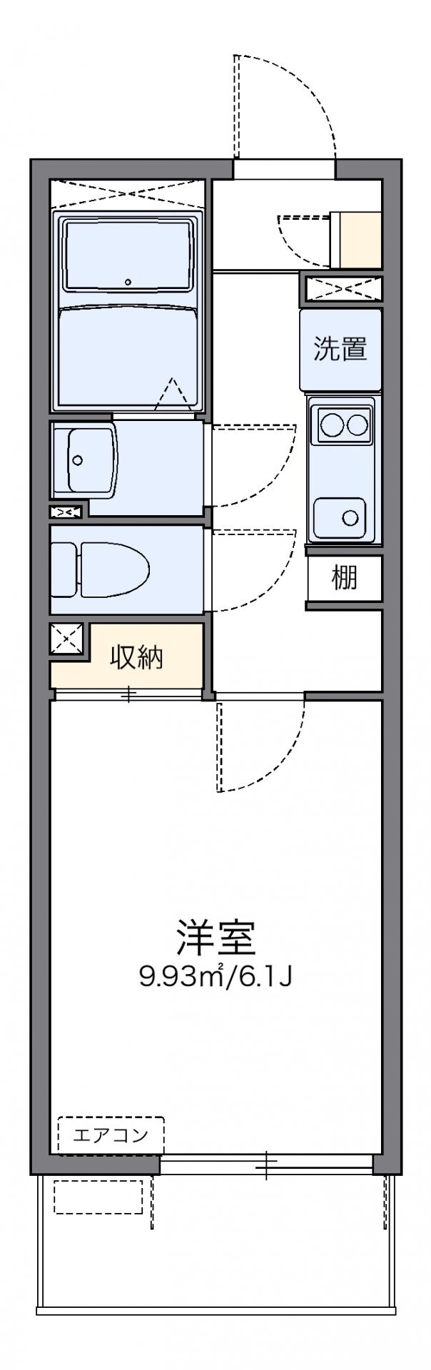 レオネクストコンフォート本木の物件間取画像