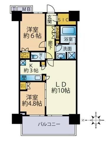 浅草タワーの物件間取画像