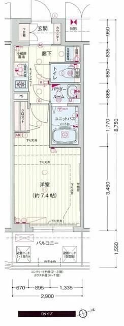 プレサンスジェネ浅草イーストの物件間取画像