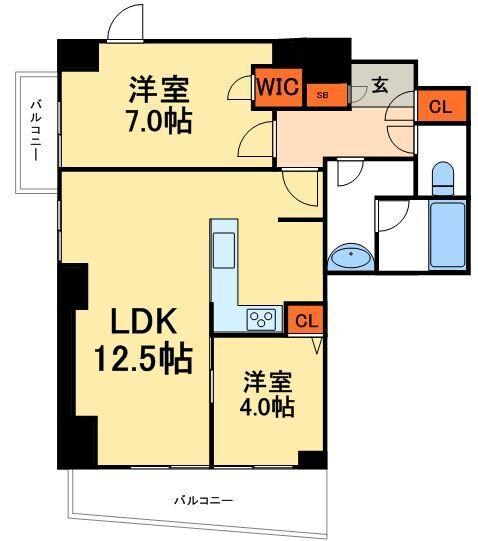 ダイアパレス蔵前の物件間取画像