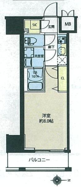 レクシード新御徒町の物件間取画像