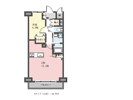 フィールズコート六町の物件間取画像