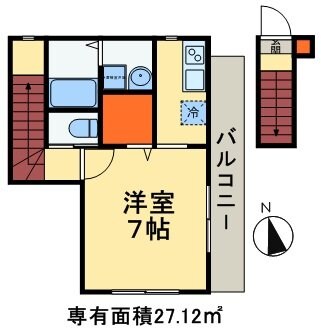 クラーツハイムの物件間取画像