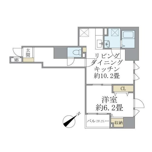 ステーションフロント浅草の物件間取画像