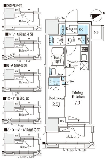 リビオメゾン御茶ノ水ＥＡＳＴの物件間取画像