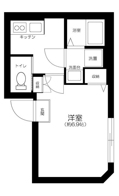 Ｐ＆Ａ日暮里の物件間取画像