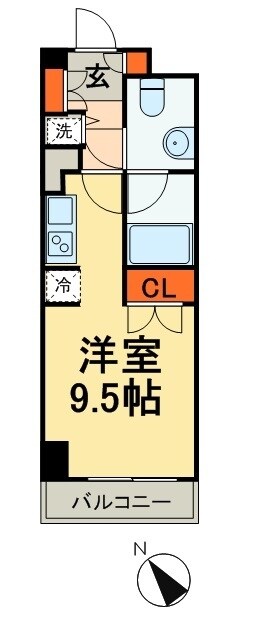 パークアクシス台東根岸の物件間取画像